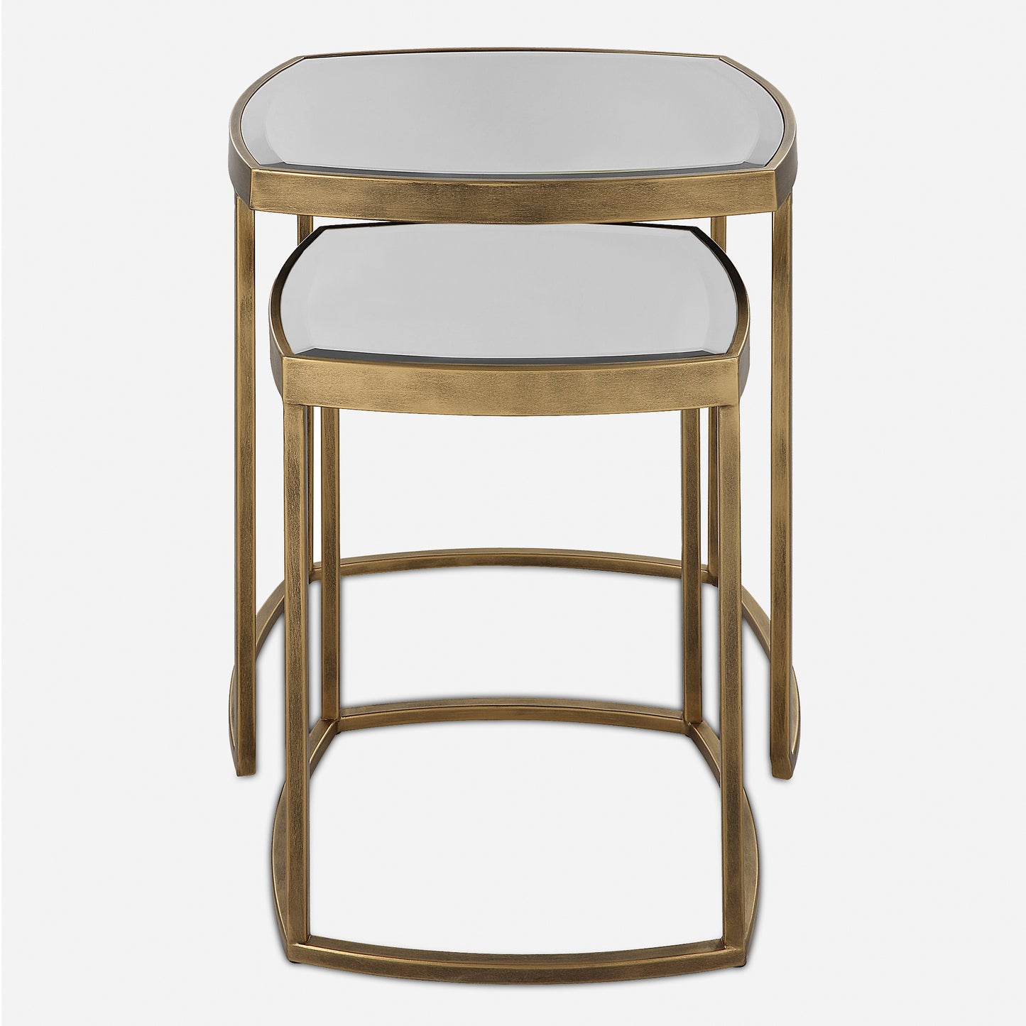 Uttermost Vista Gold Nesting Tables, Set Of 2 22957