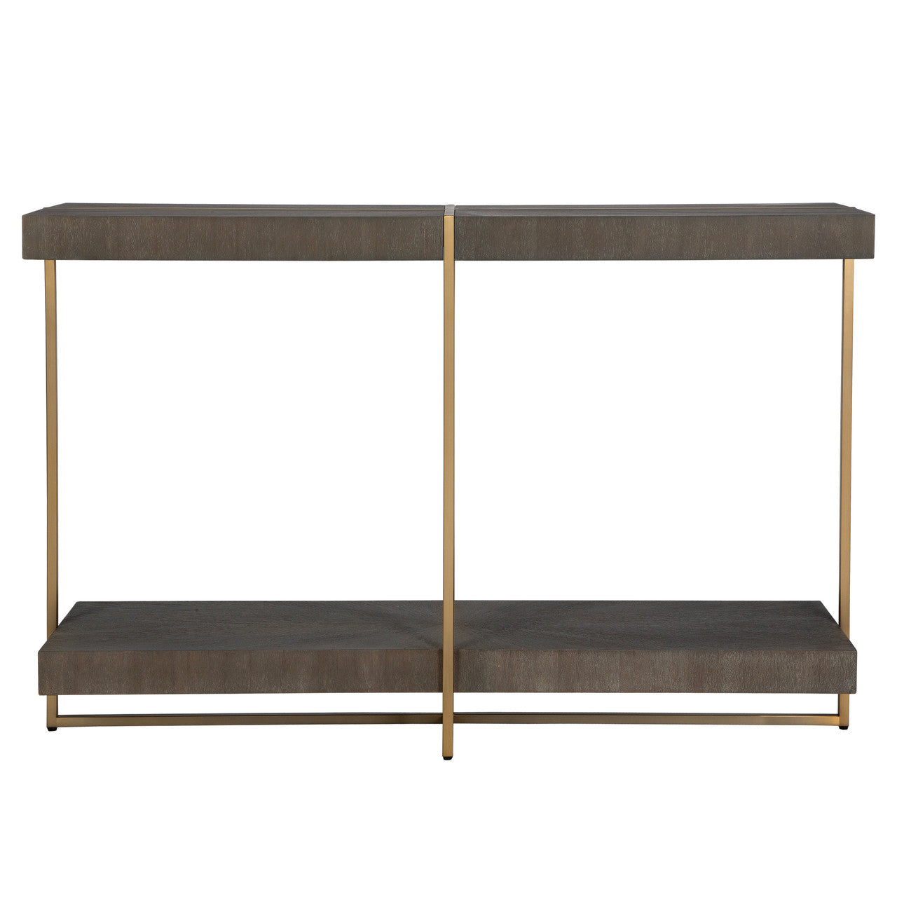 Uttermost Taja Modern Brass / Wood Console Table 22972