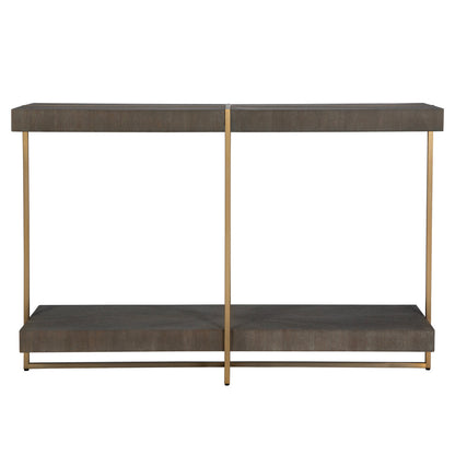 Uttermost Taja Modern Brass / Wood Console Table 22972