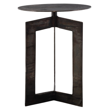 Uttermost Deltoid Gunmetal Accent Table 22995