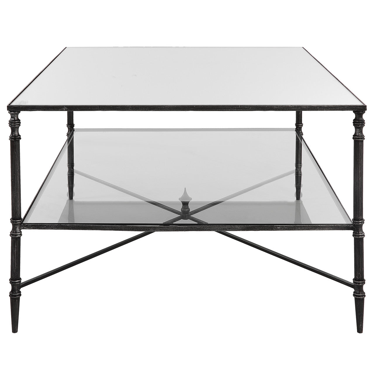 Uttermost Henzler Mirrored Steel Coffee Table 22985