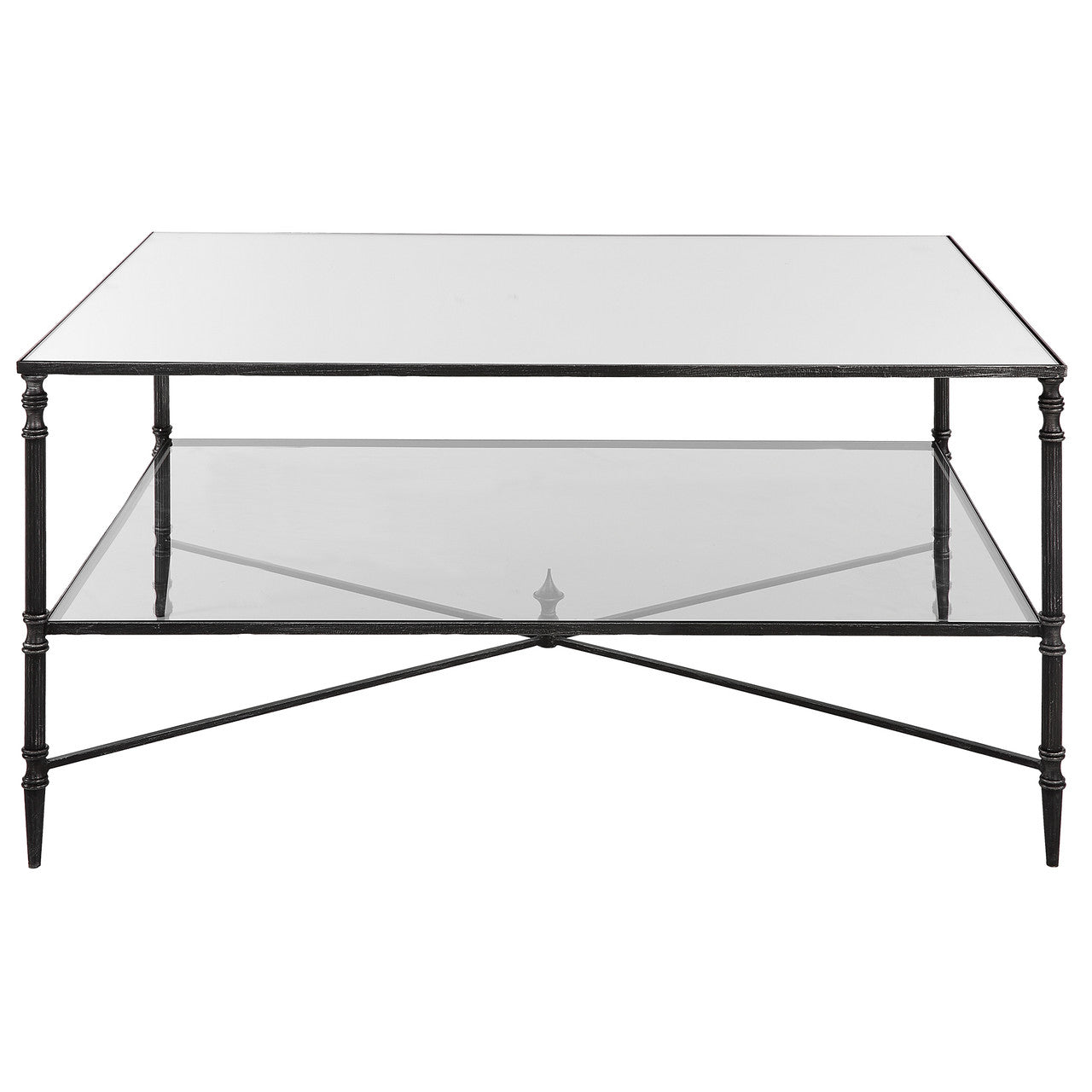 Uttermost Henzler Mirrored Steel Coffee Table 22985