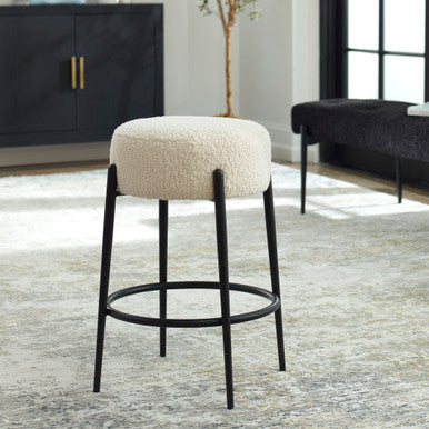 Uttermost Arles Plush Counter Stool 23783