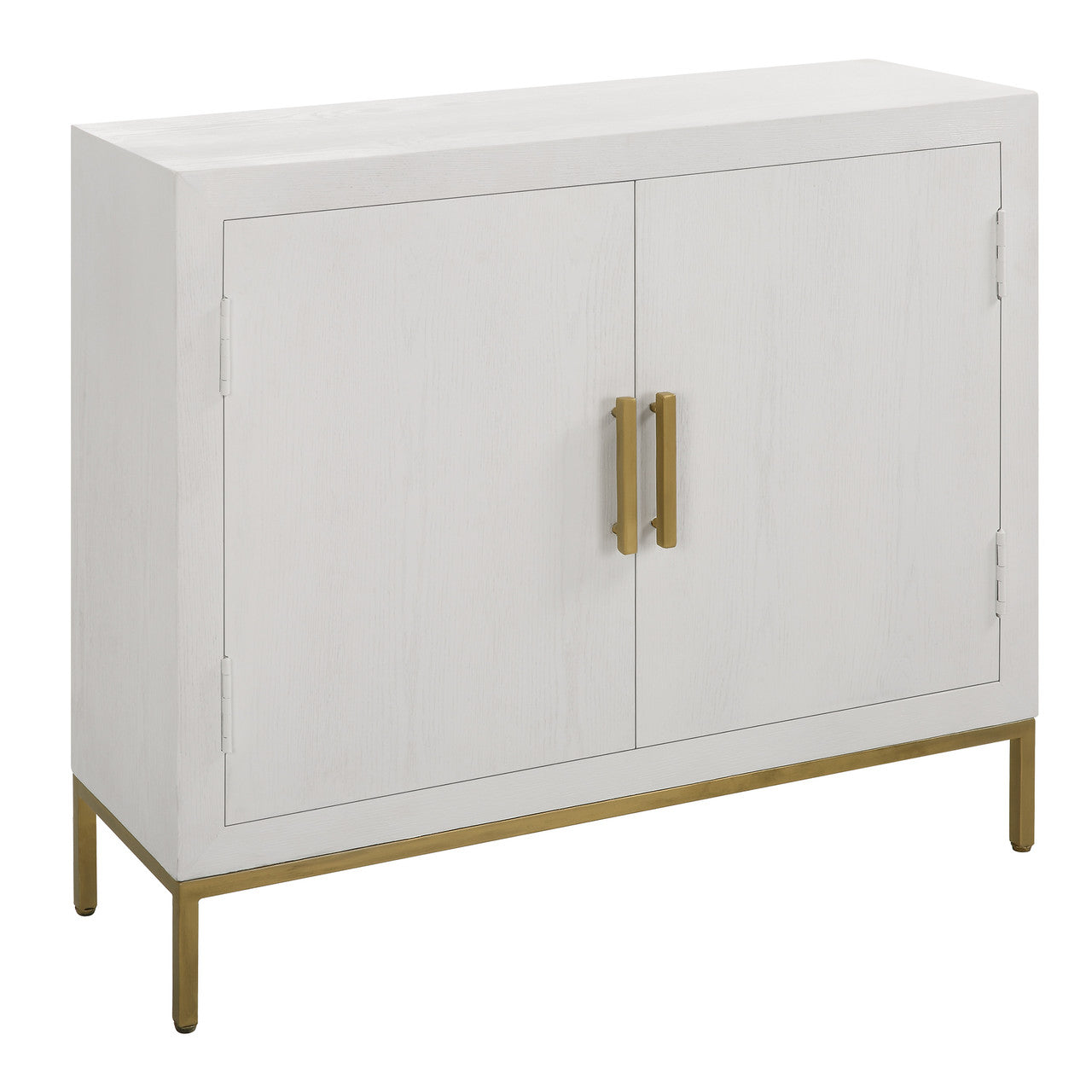 Uttermost Front Range White 2 Door Cabinet 24013