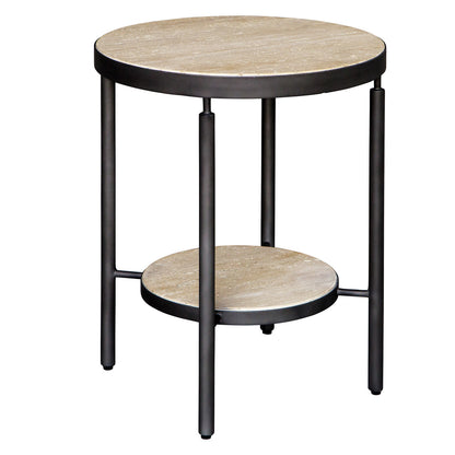 Uttermost Dauntless Travertine Side Table 24113