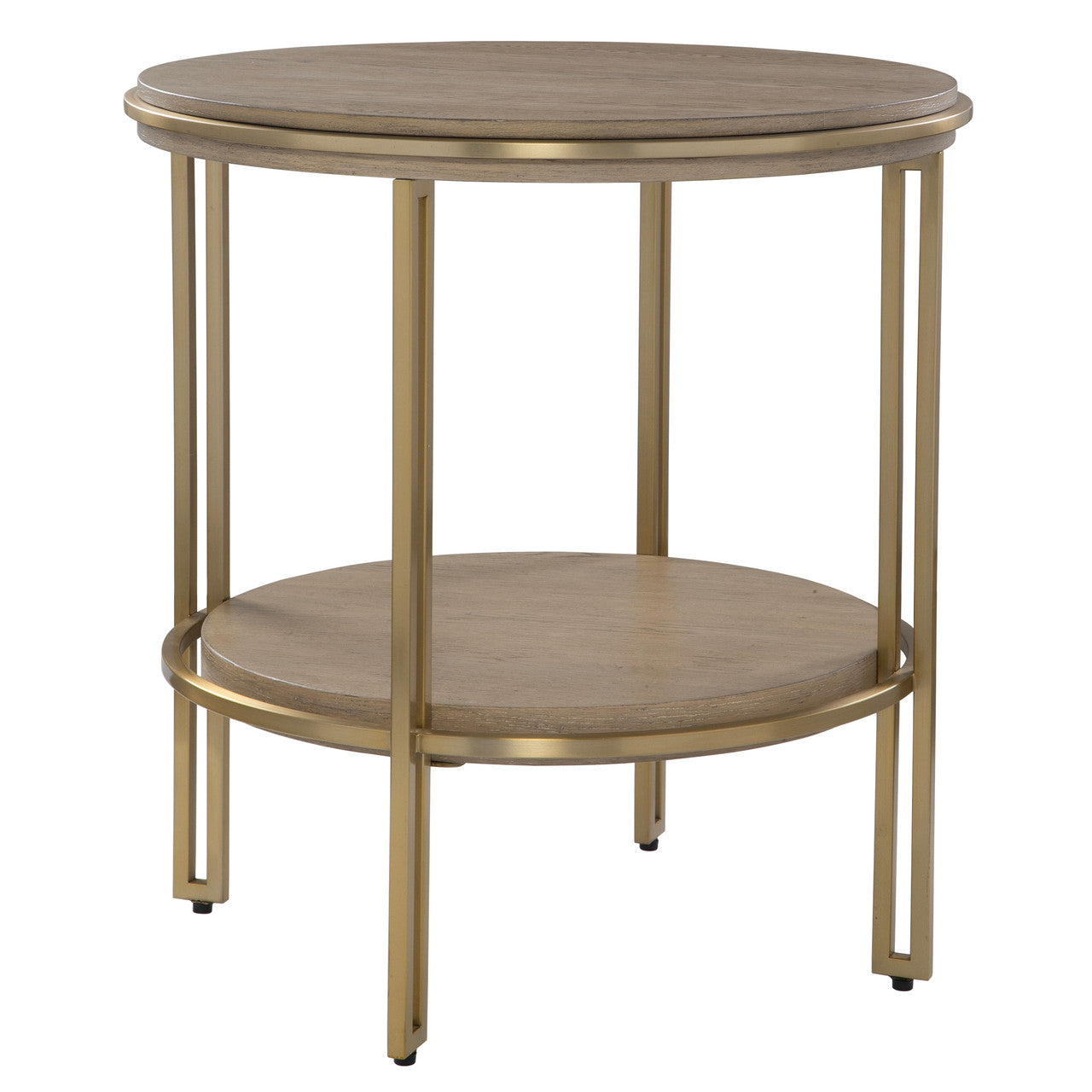 Uttermost Elise Round Brass Side Table 25747