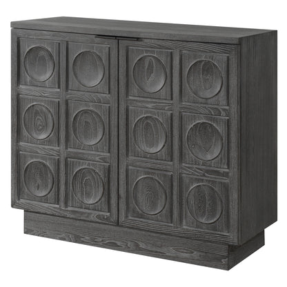 Uttermost Shelby 2 Door Ebony Stained Cabinet 24426