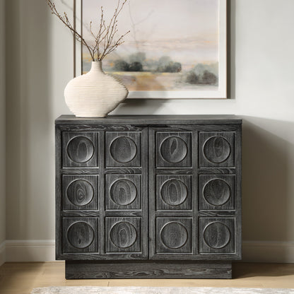 Uttermost Shelby 2 Door Ebony Stained Cabinet 24426