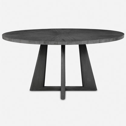 Uttermost Pulsar Round Gray Walnut Dining Table 24279