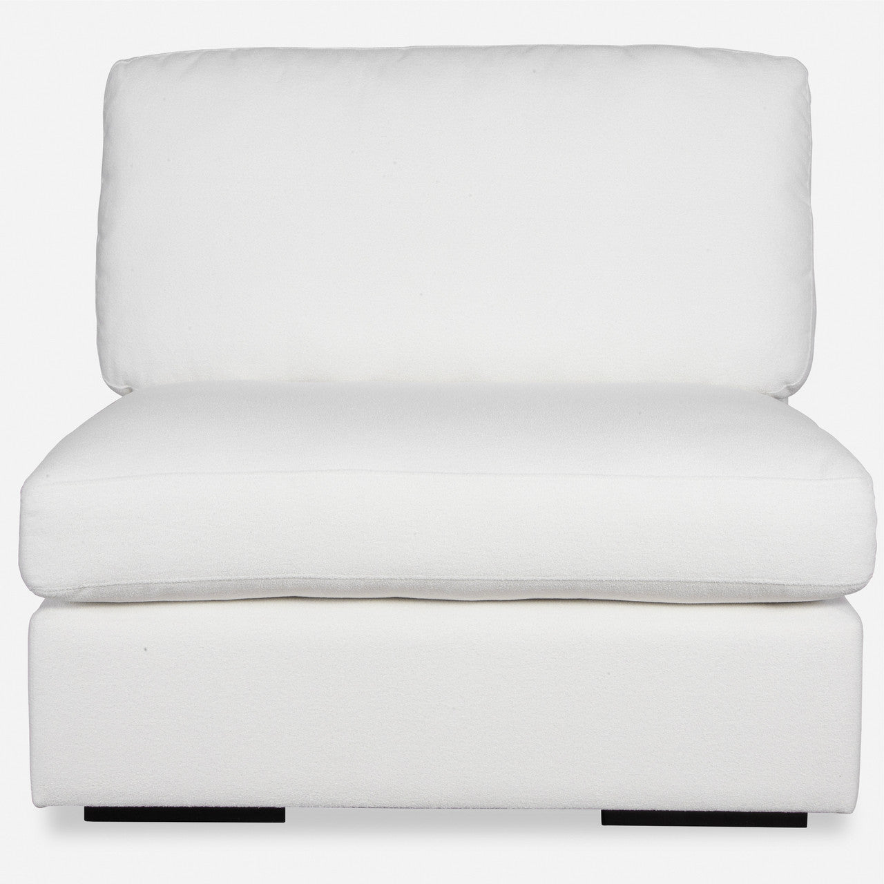 Uttermost Refuge Armless Arctic White Sofa 23854-A