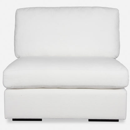 Uttermost Refuge Armless Arctic White Sofa 23854-A