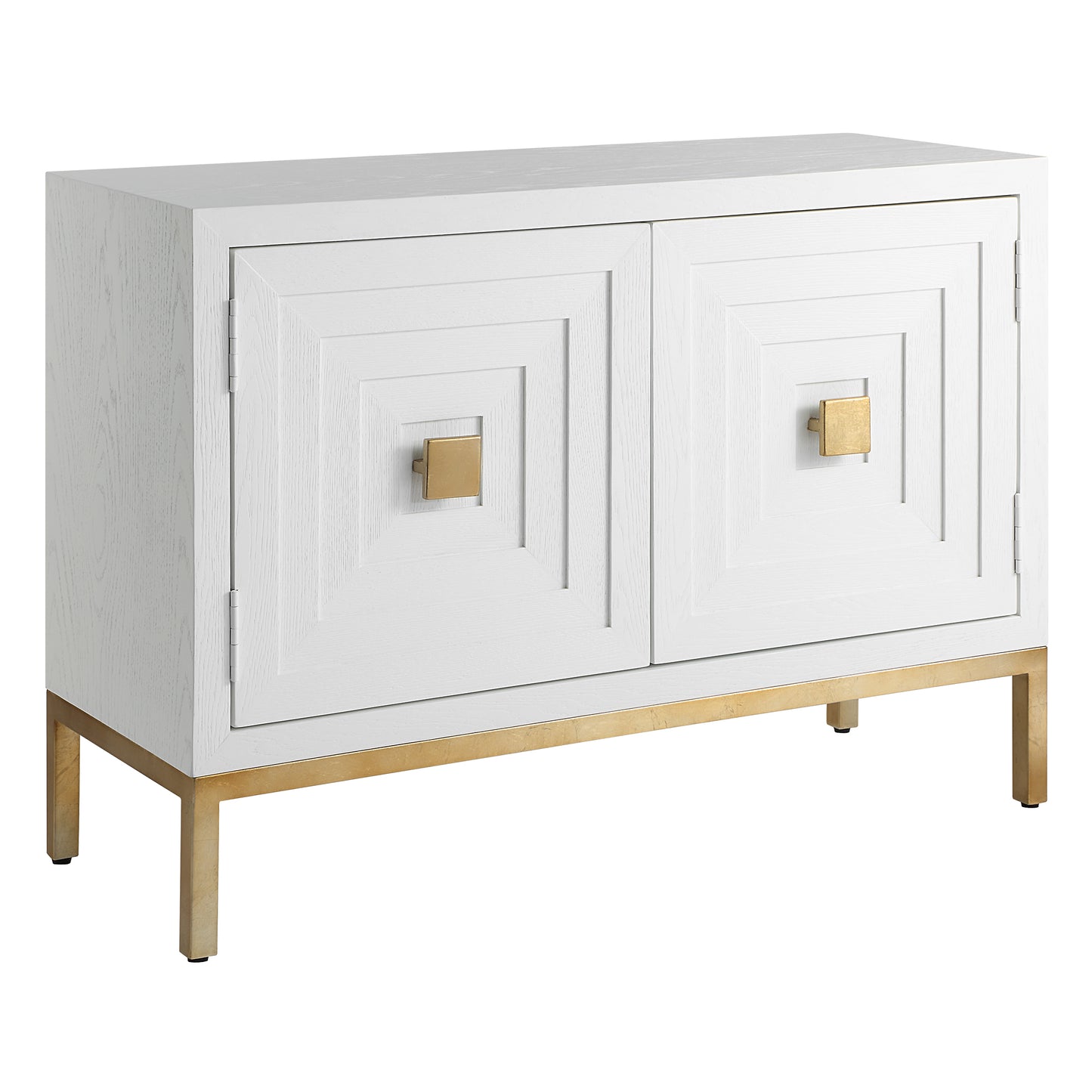 Uttermost Aiken White 2 Door Cabinet 50033