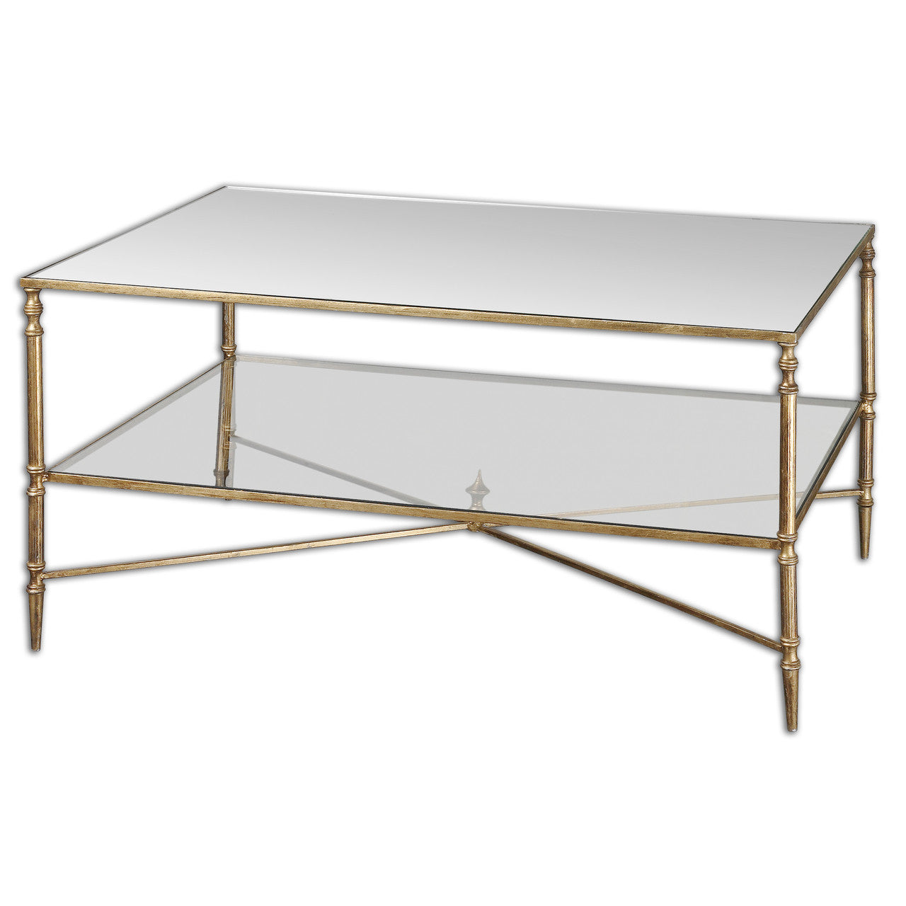 Uttermost Henzler Mirrored Glass Coffee Table 24276