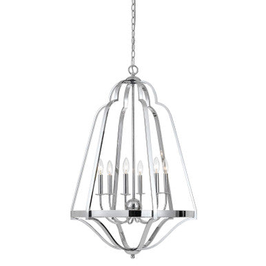 CAL Lighting  Cal Lighting Melrose 6 Light 26" Wide Single Tier Candle Style Chandelier FX-3606-6