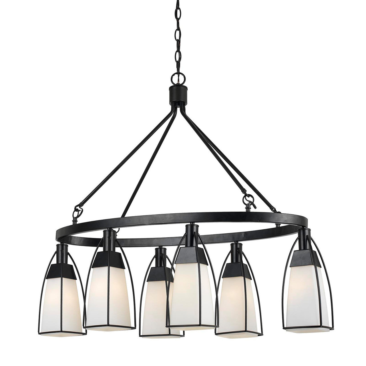 CAL Lighting Channing Chandelier Black FX-3612-6