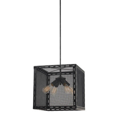 CAL Lighting Evanston Metal Chandelier (Edison Bulbs Not Included) Black Iron FX-3625-4