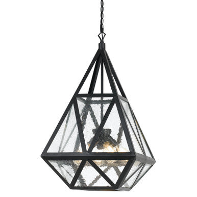 CAL Lighting Townsendglass Chandelier (Edison Bulbs Not Included) Blacksmith FX-3651-4