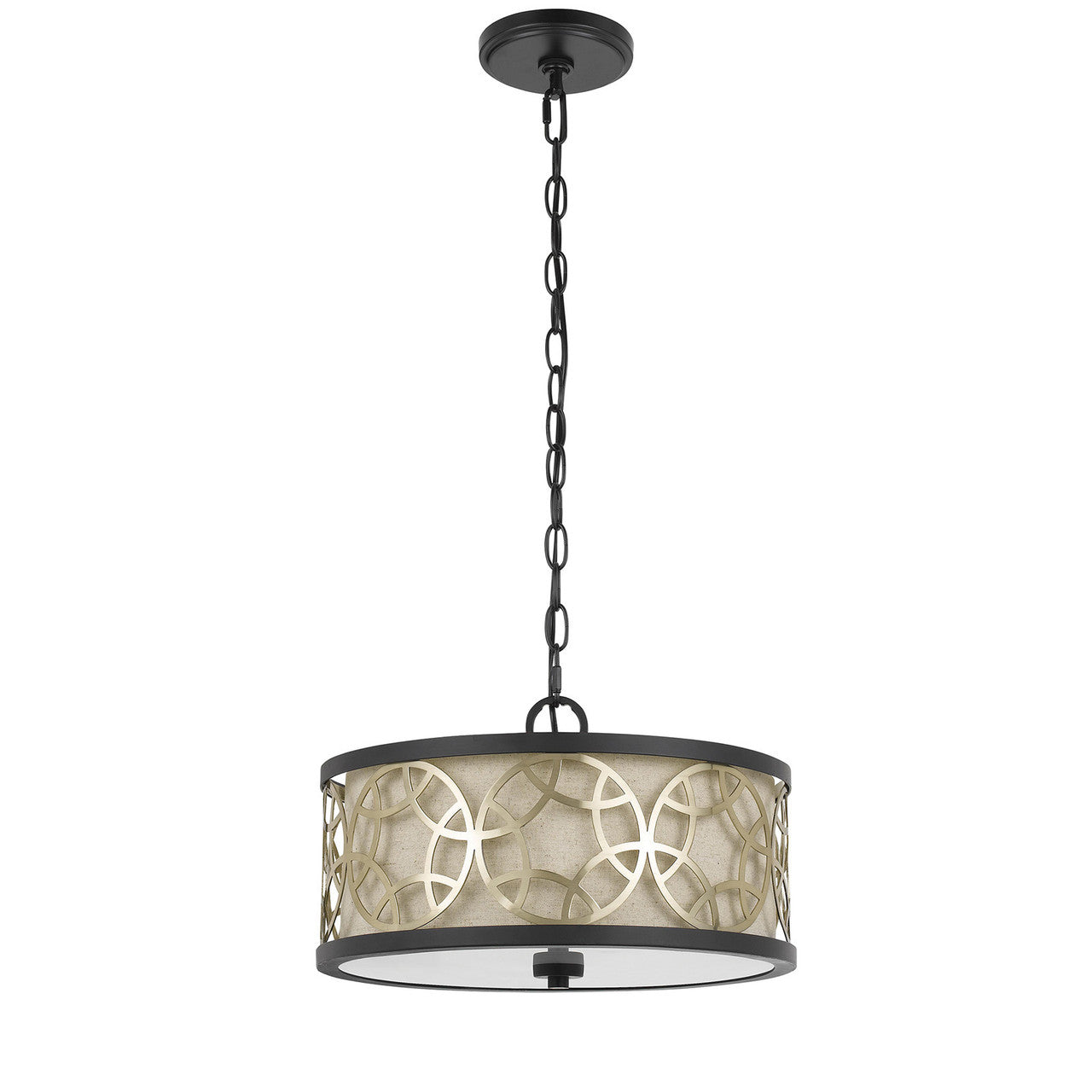 CAL Lighting Carmel 2 Light Metal 2 in 1 Semi-Flush / Pendant Chandelier Rust/Antique Brass FX-3661-2