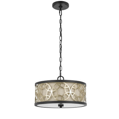 CAL Lighting Carmel 2 Light Metal 2 in 1 Semi-Flush / Pendant Chandelier Rust/Antique Brass FX-3661-2