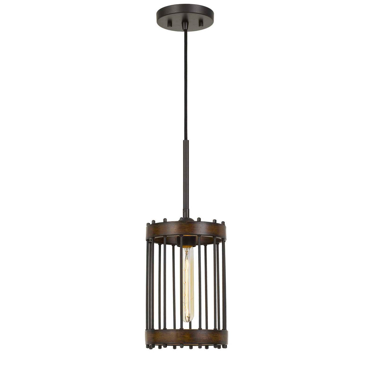 CAL Lighting Cantania Metal Pendant Fixture (Edison Bulbs Not Included) Metal FX-3700-1