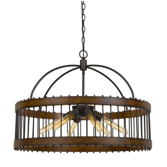 CAL Lighting Cantania Metal Pendant Fixture (Edison Bulbs Not Included) Metal FX-3700-6L