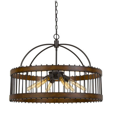 CAL Lighting Cantania Metal Pendant Fixture (Edison Bulbs Not Included) Metal FX-3700-6L