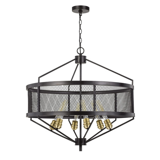 CAL Lighting Halle Metal Chandelier (Edison Bulbs Are Not Included)  FX-3743-6