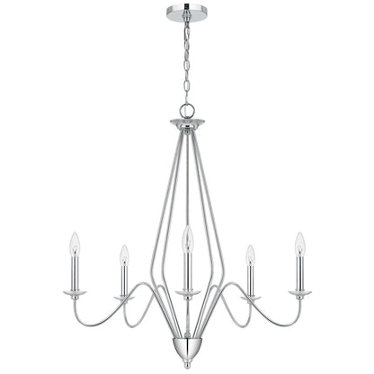 CAL Lighting Norwich metal chandelier Chrome FX-3774-5