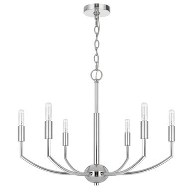 CAL Lighting Maxton metal chandelier Chrome FX-3807-6