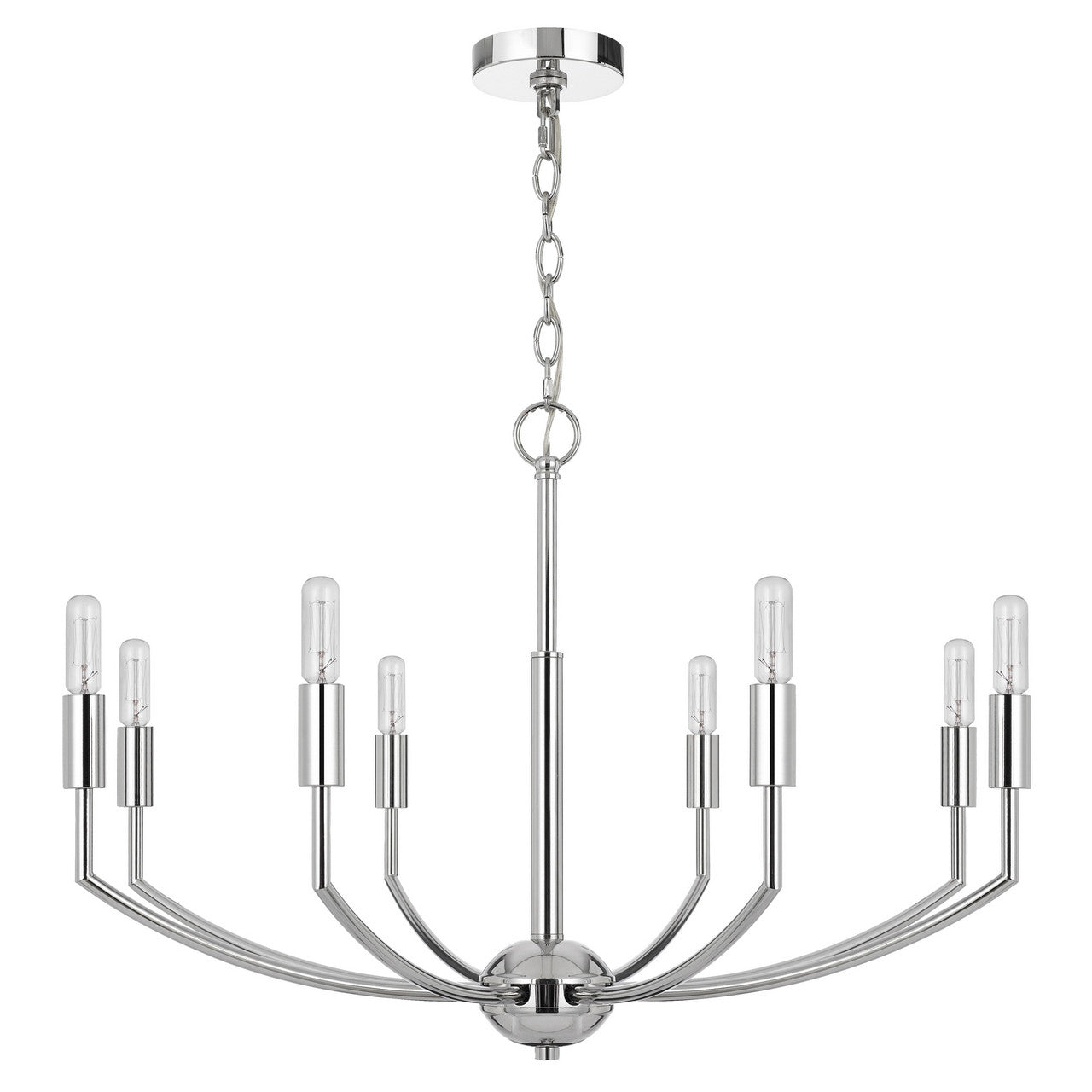 CAL Lighting Maxton metal chandelier Chrome FX-3807-8