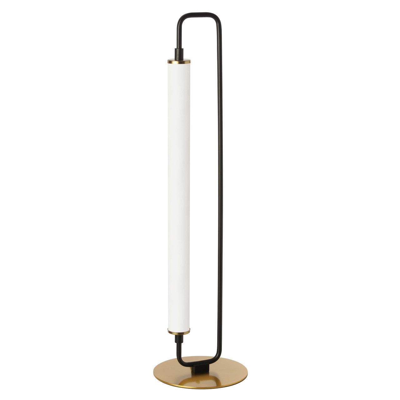 Dainolite 1 Light LED Freya Table Lamp Matte Black w/ White Acrylic FYA-2620LEDT-MB-AGB