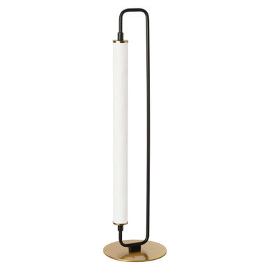 Dainolite 1 Light LED Freya Table Lamp Matte Black w/ White Acrylic FYA-2620LEDT-MB-AGB