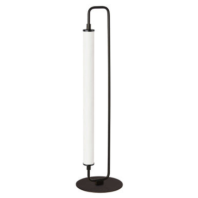 Dainolite 1 Light LED Freya Table Lamp Matte Black w/ White Acrylic FYA-2620LEDT-MB