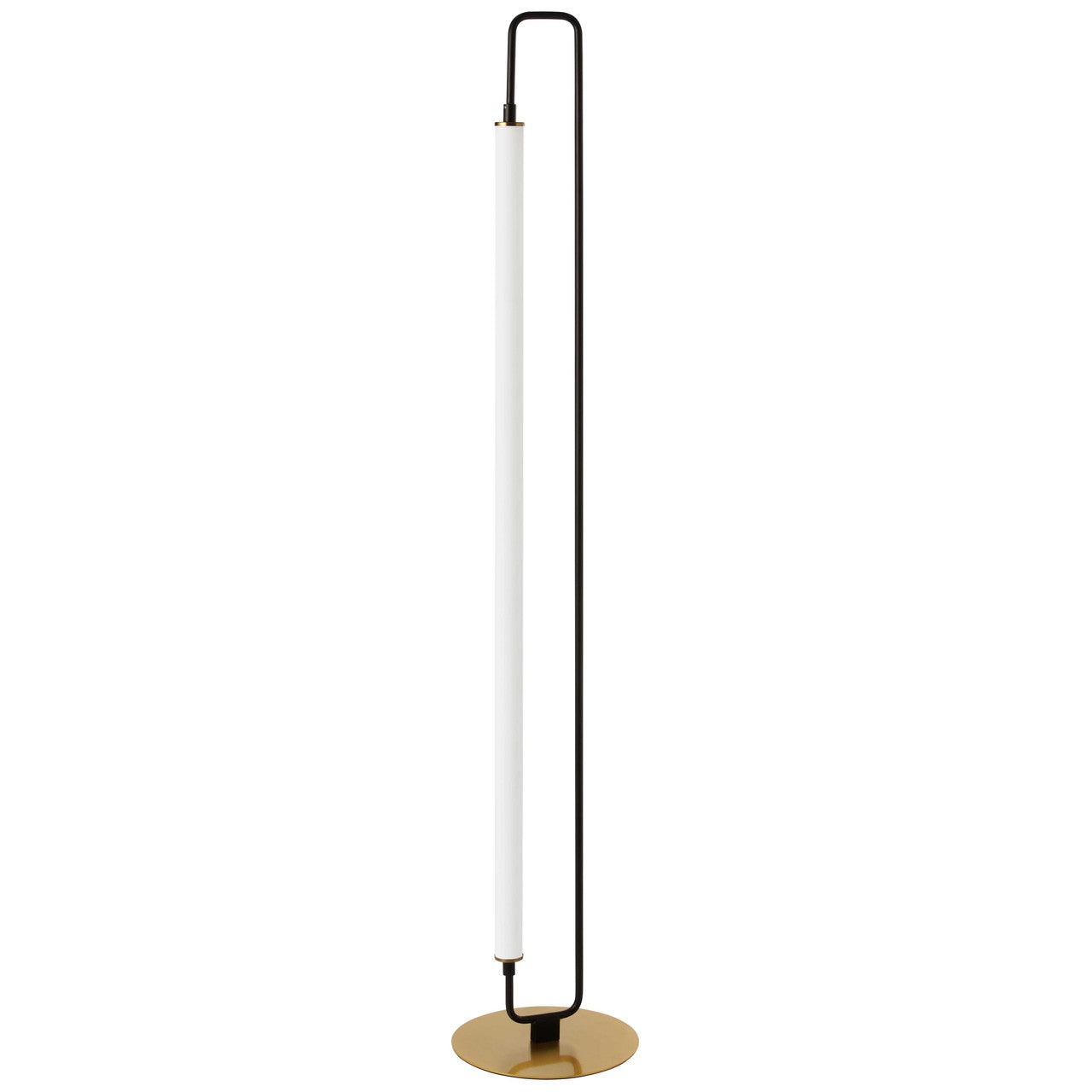 Dainolite 1 Light LED Freya Floor Lamp Matte Black w/ White Acrylic FYA-5932LEDF-MB-AGB