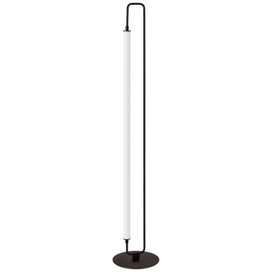 Dainolite 1 Light LED Freya Floor Lamp Matte Black w/ White Acrylic FYA-5932LEDF-MB