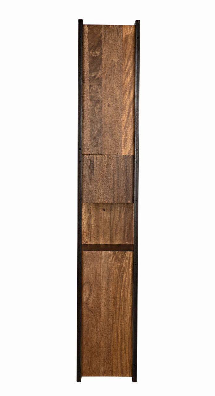 Noir Bauhaus Bookcase in Dark Walnut GBCS130