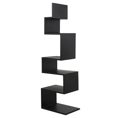 Noir Laszlo Bookcase in Matte Black GBCS203MTB