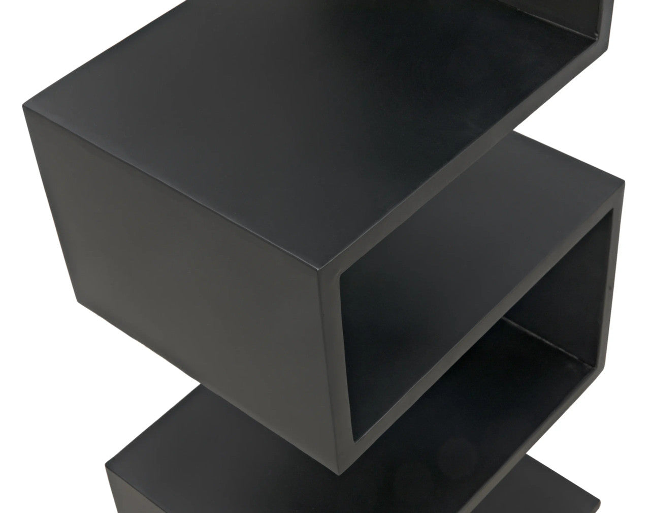 Noir Laszlo Bookcase in Matte Black GBCS203MTB