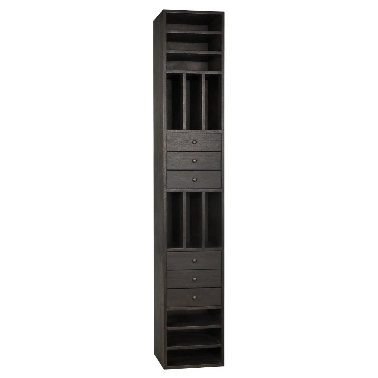 Noir Tubula Bookcase in Ebony Walnut GBCS208EB