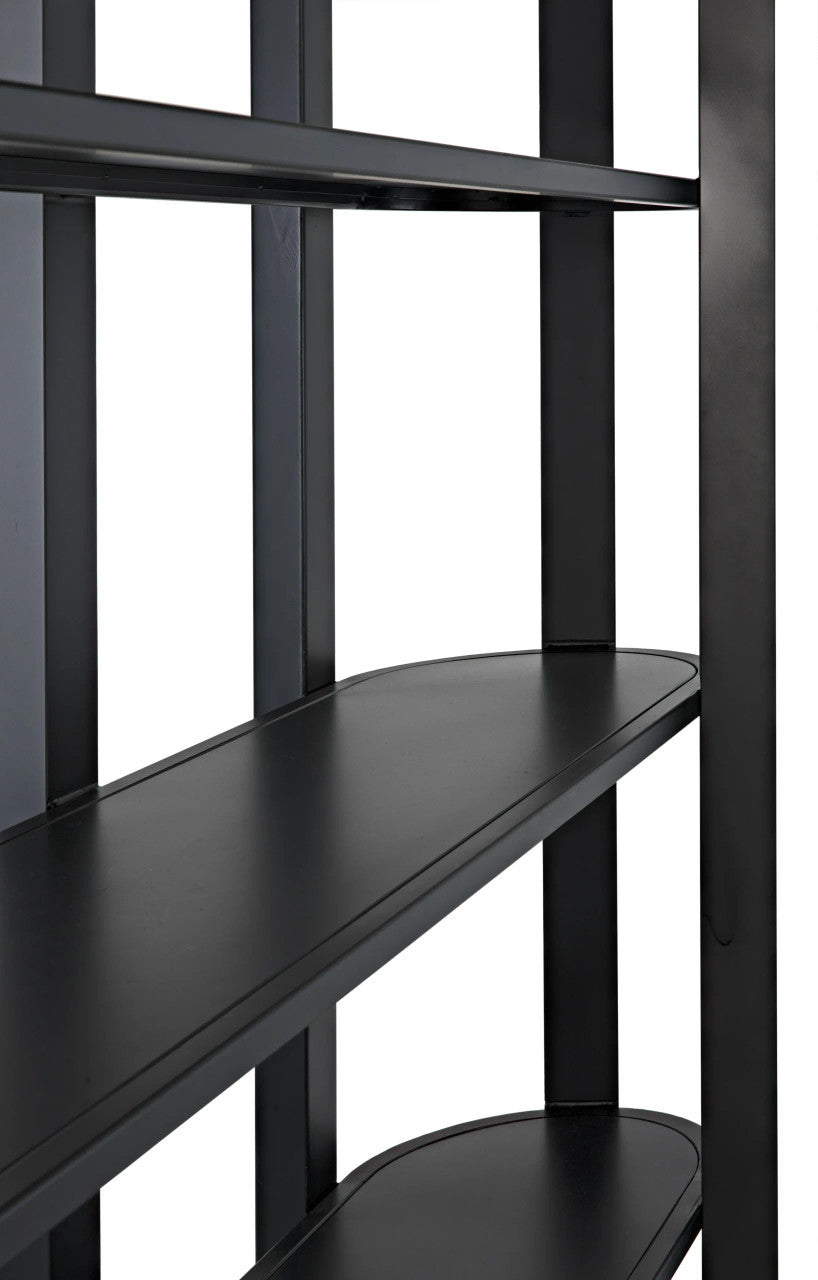 Noir Foster Bookcase in Matte Black GBCS216MTB