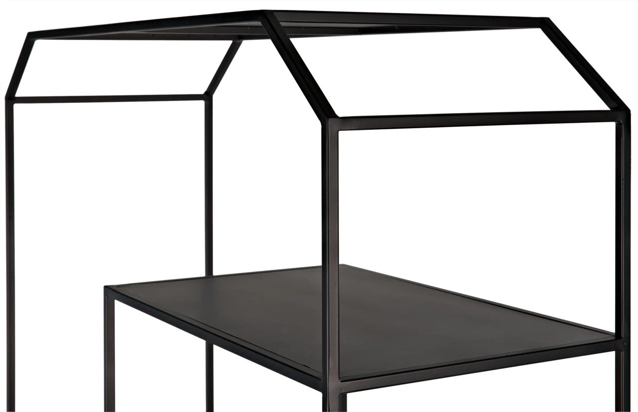 Noir Marquise Bookcase in Matte Black GBCS218MTB