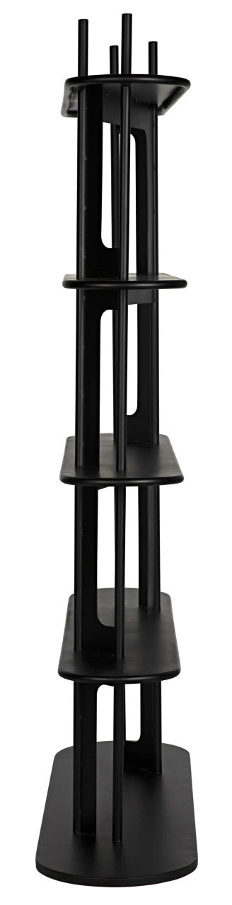 Noir Ochoa Bookcase in Matte Black GBCS226MTB