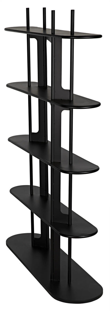 Noir Ochoa Bookcase in Matte Black GBCS226MTB