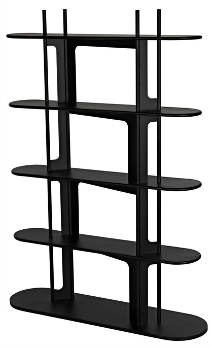 Noir Ochoa Bookcase in Matte Black GBCS226MTB