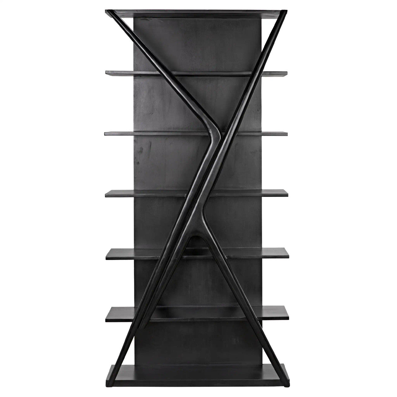 Noir Vetra Bookcase in Hand Rubbed Black GBCS228HB