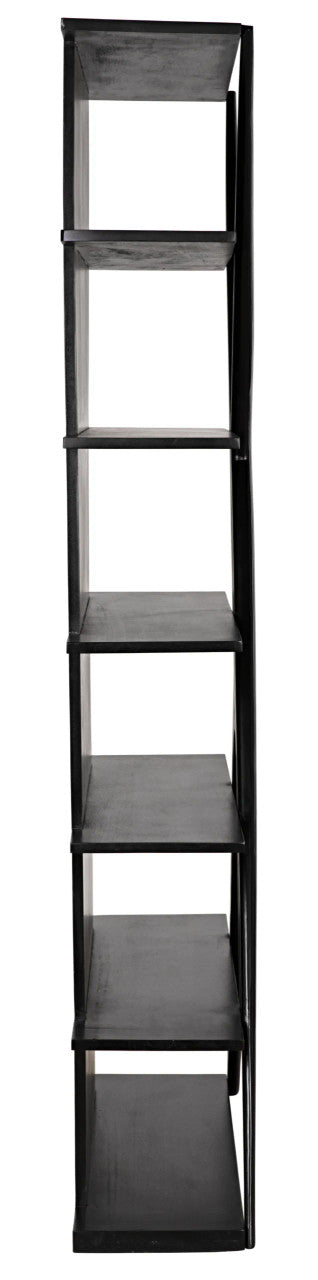 Noir Vetra Bookcase in Hand Rubbed Black GBCS228HB