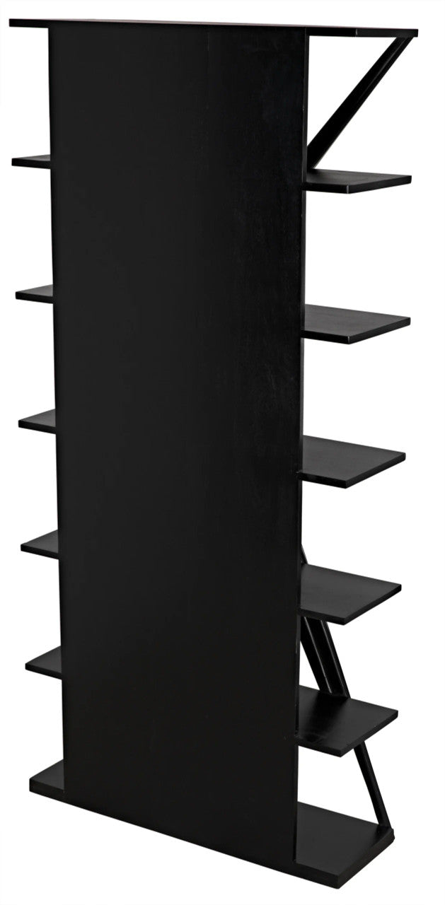 Noir Vetra Bookcase in Hand Rubbed Black GBCS228HB