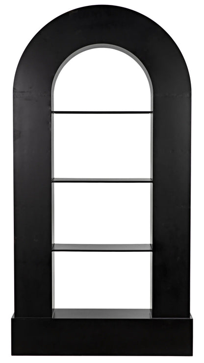 Noir Triumph Bookcase in Matte Black GBCS229MTB