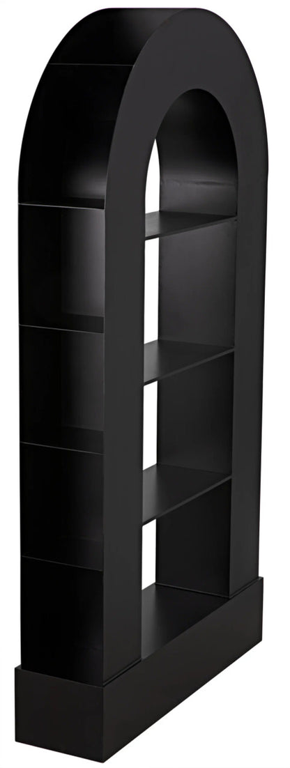 Noir Triumph Bookcase in Matte Black GBCS229MTB