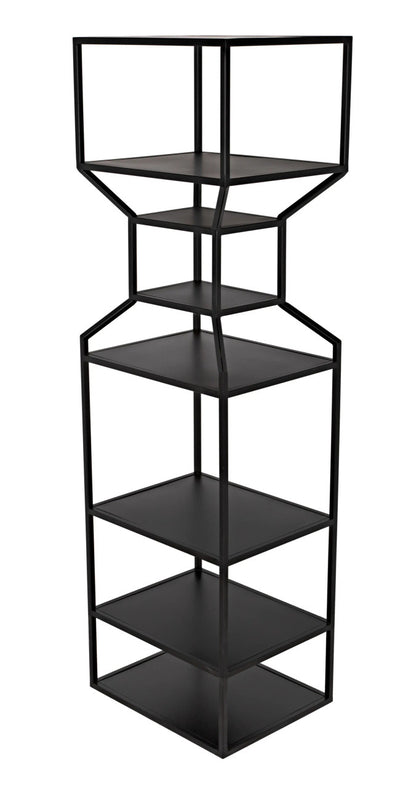 Noir Downtown A Bookcase in Matte Black GBCS235MTB